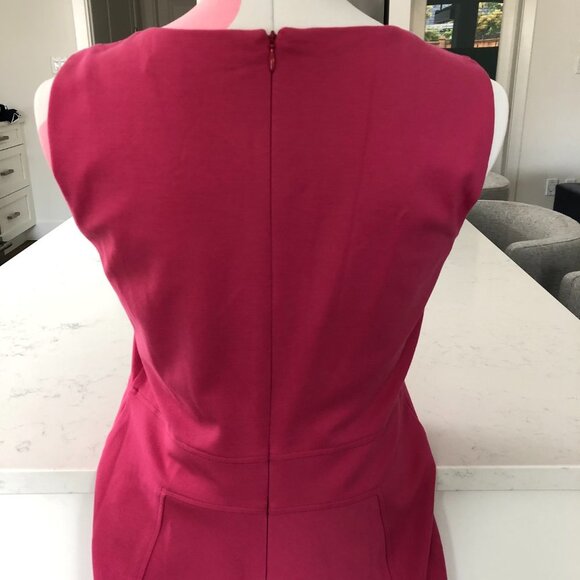 Brooks Brothers Sleeveless Scoop Neck A-Line/Full Lined Midi Dress Pink Size 8 - Picture 8 of 16